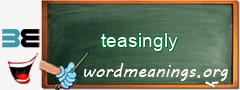 WordMeaning blackboard for teasingly